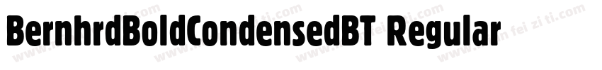 BernhrdBoldCondensedBT Regular字体转换
